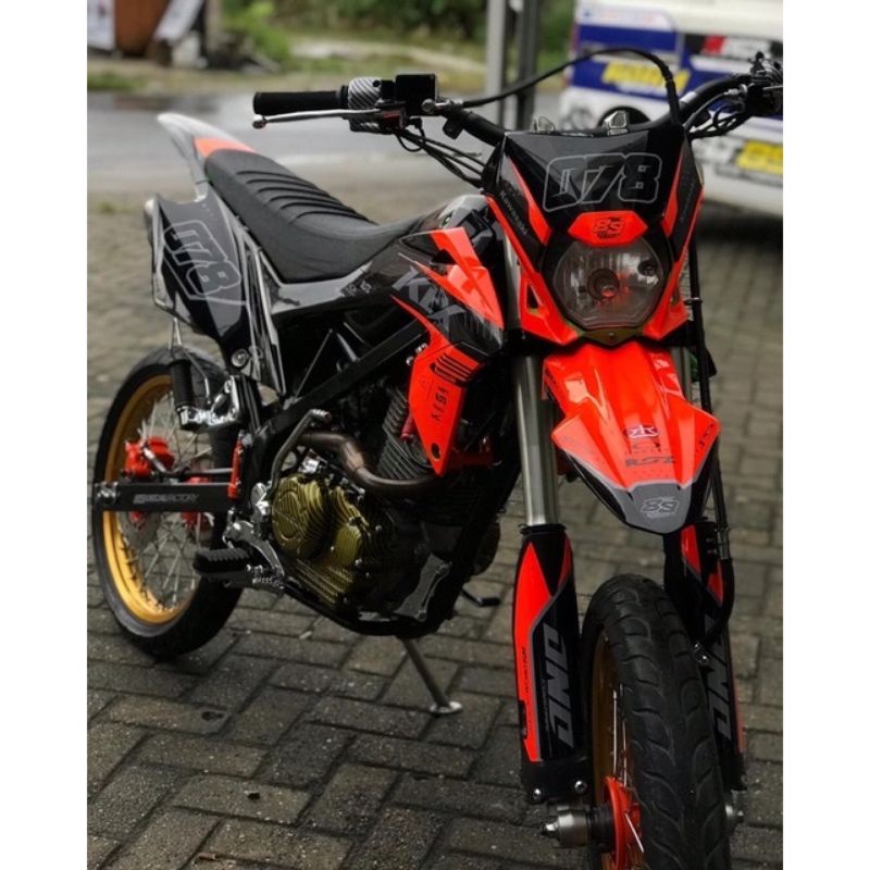 decal klx bf full body orange stabilo oracal bagus murah