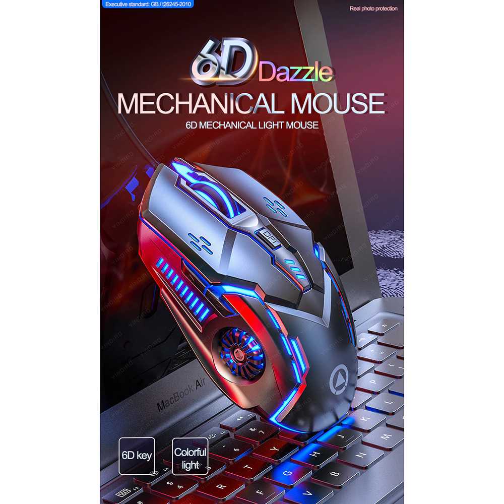 Silver Eagle Mouse Gaming LED RGB 3200 DPI Silent Version - G5 ( Mughnii )