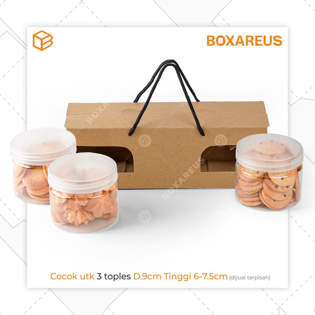 Box Toples Tabung Hampers Jar Silinder Kemasan Dus | PB JAR 400