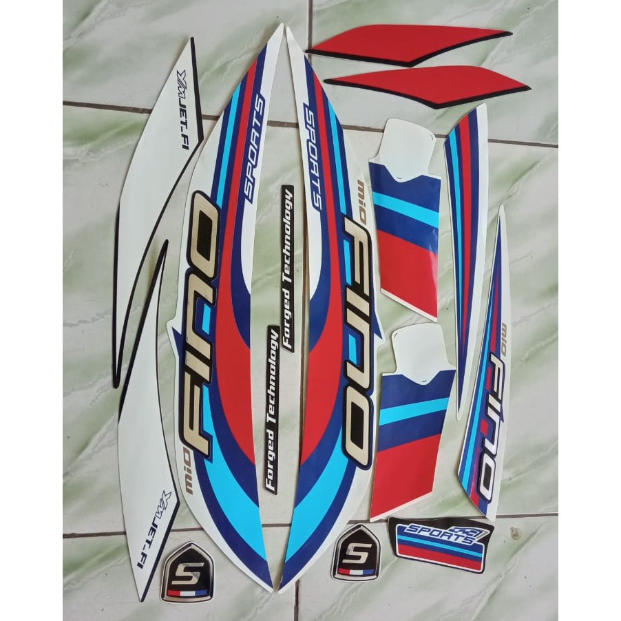 Sticker Striping motor yamaha fino sporty 2015