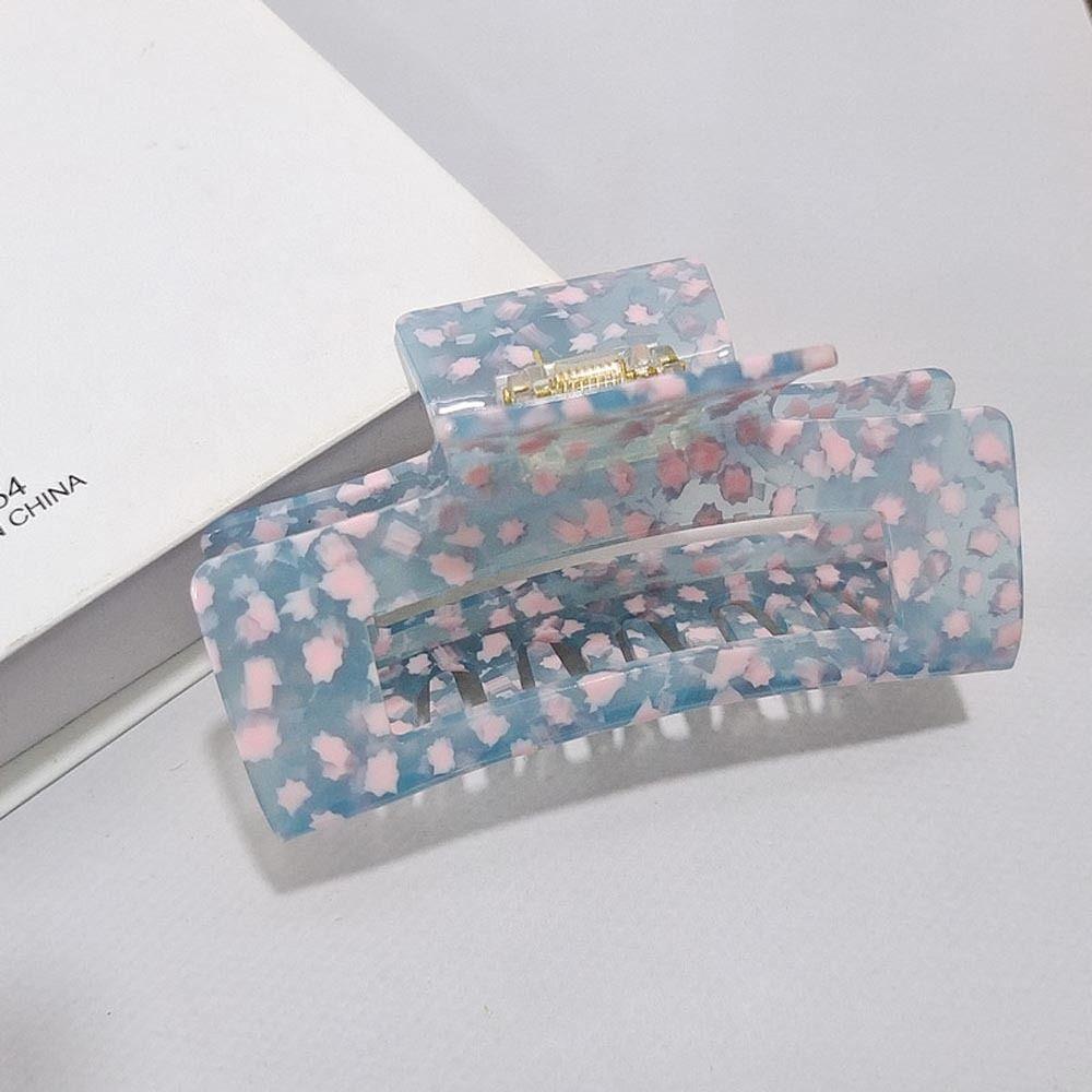 Agustina Asetat Rambut Cakar Lucu Elegan Ins Bunga Baru Ponytail Holder Berongga Franch Gaya Hiu Klip Fashion Hiasan Kepala Korea Hiu Klip