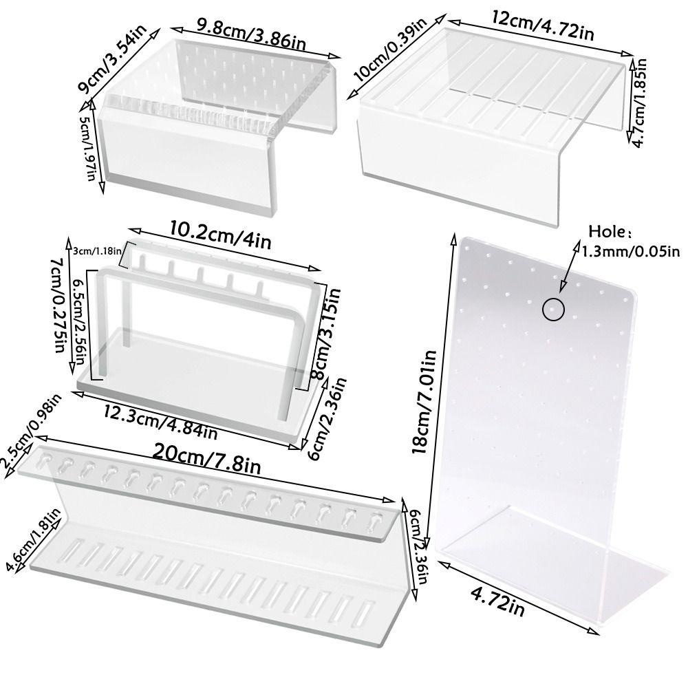 Nickolas1 Rak Display Perhiasan Kreatif Sederhana Jewelry Organizer Stand Pusar Display 2-7 Tingkat Akrilik Tubuh Tindik Display Perhiasan