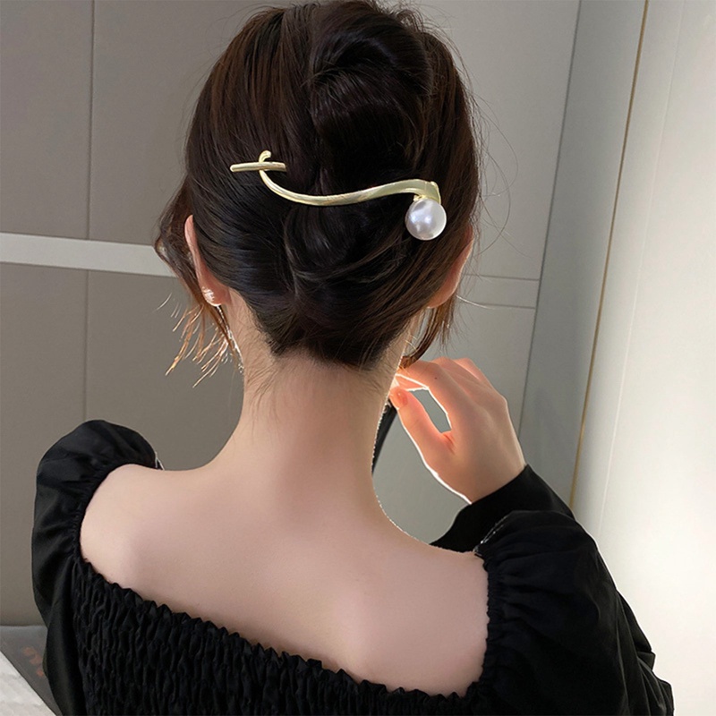 Fashion Logam Mutiara Rambut Klip Jepit Rambut Kodok Gesper Ponytail Clip Barrettes Hairgrips Hiasan Kepala Hair Accessorie Untuk Wanita