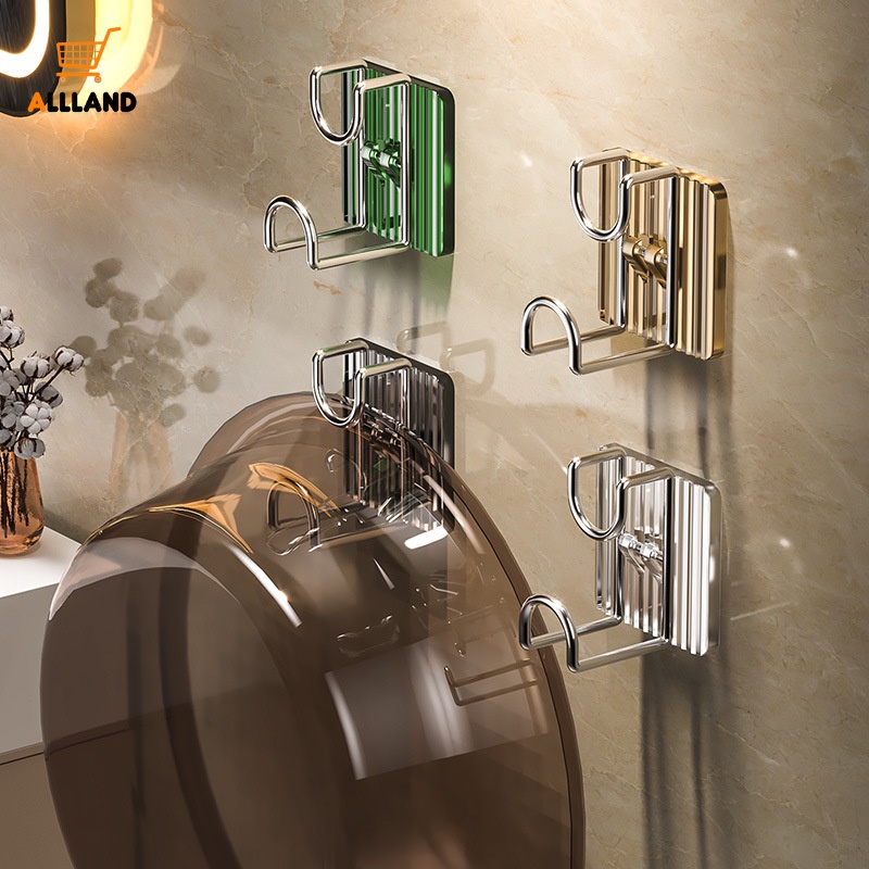 Kait Penyimpanan Wastafel Perekat Diri Dinding Portabel/Tahan Lama Kuat Bantalan Beban Rak Gantung Peralatan Dapur/Rumah Multifungsi Organize Hooks