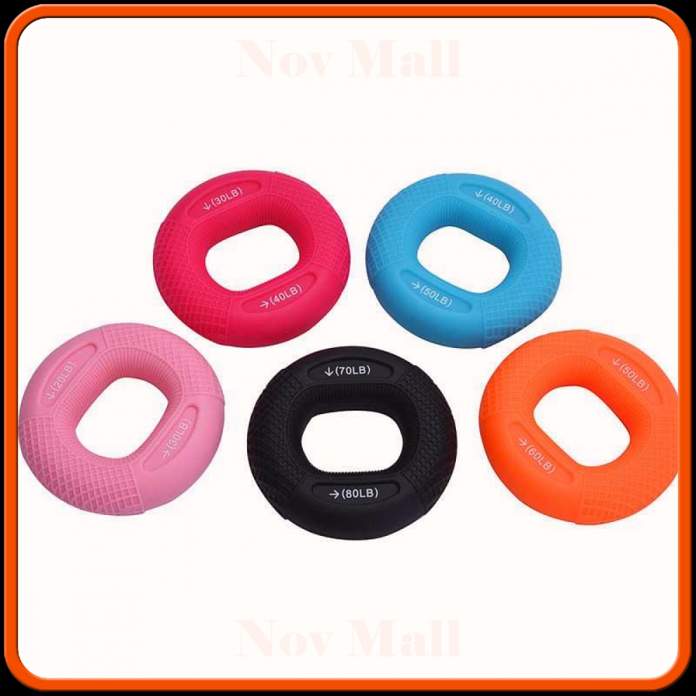 Silicone Ring Hand Grip Olahraga Finger Power Strength 70/80LB -SP677