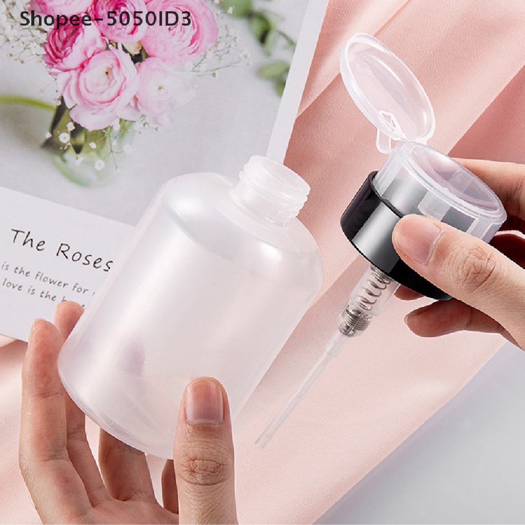 [HOT] Botol Penghilang Kutek UV Gel Press Bottle Nail Art Clean Cairan Pompa Kosong [ID]