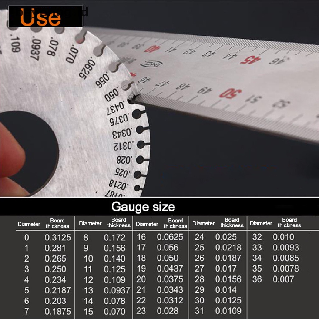 Beyen Wire Gauge Alat Ukur Diameter Las Welding Inspection Gauges American Standard ID