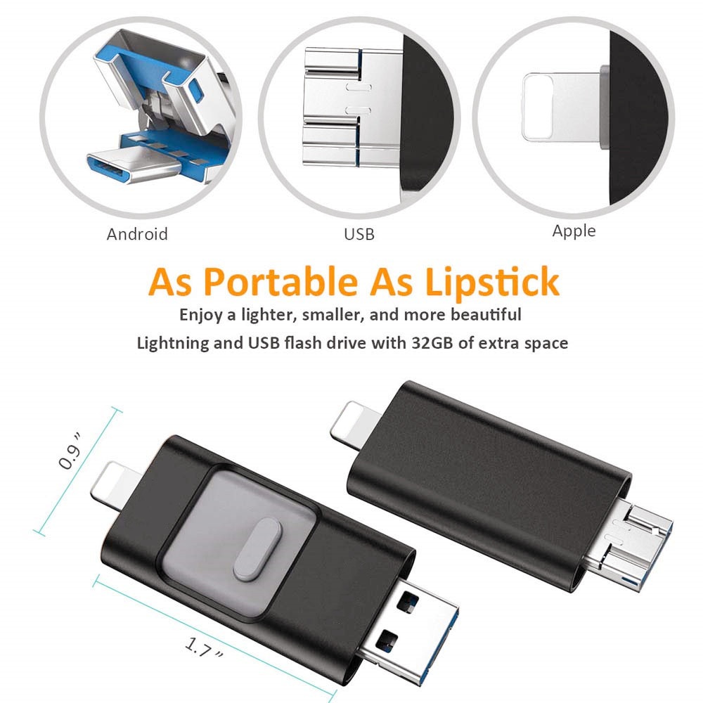 Flashdisk USB Flashdisk 512GB Flashdisk OTG USB 3.0 Flash Drive Untuk iPhone, Untuk MacBook, Tablet