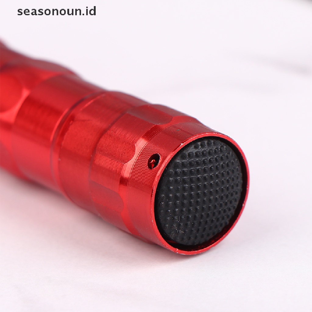 Seasonoun 3W Aluminium Alloy Tahan Air LED Torch Portable Lampu Saku Cahaya Yang Kuat.