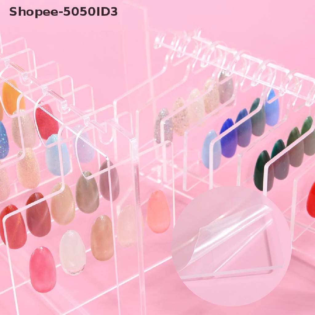 [HOT] Papan Pajangan Nail Art Kuku Palsu Sample Display Gantungan Pajangan Kuku Berdiri [ID]