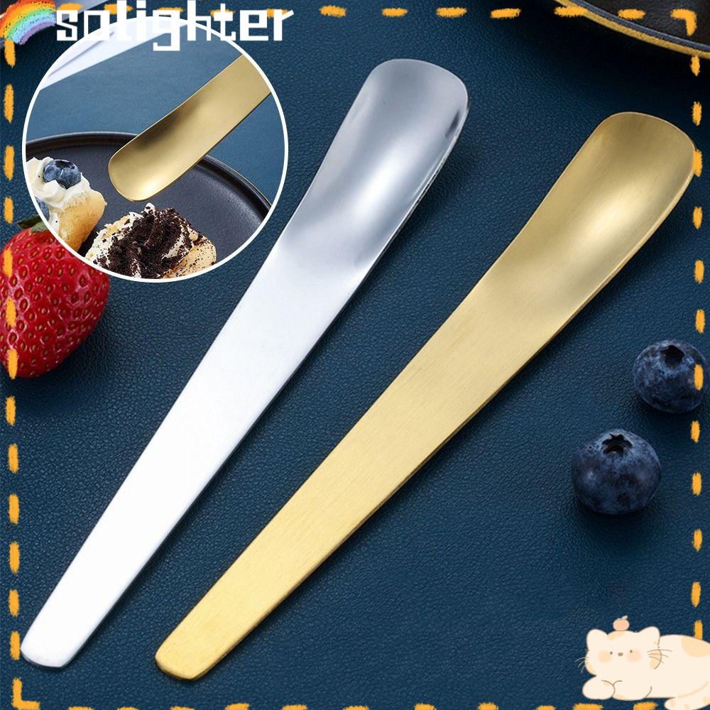 Solighter 2PCS Dessert Spoon Dapur Sendok Espresso Kopi Stainless Steel