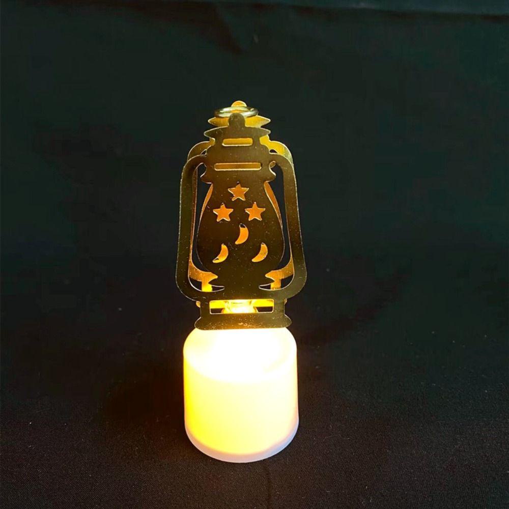 [Elegan] Lampu Lilin LED Bintang Untuk Rumah Night Light Islamic Mubarak Muslim Kareem Decor