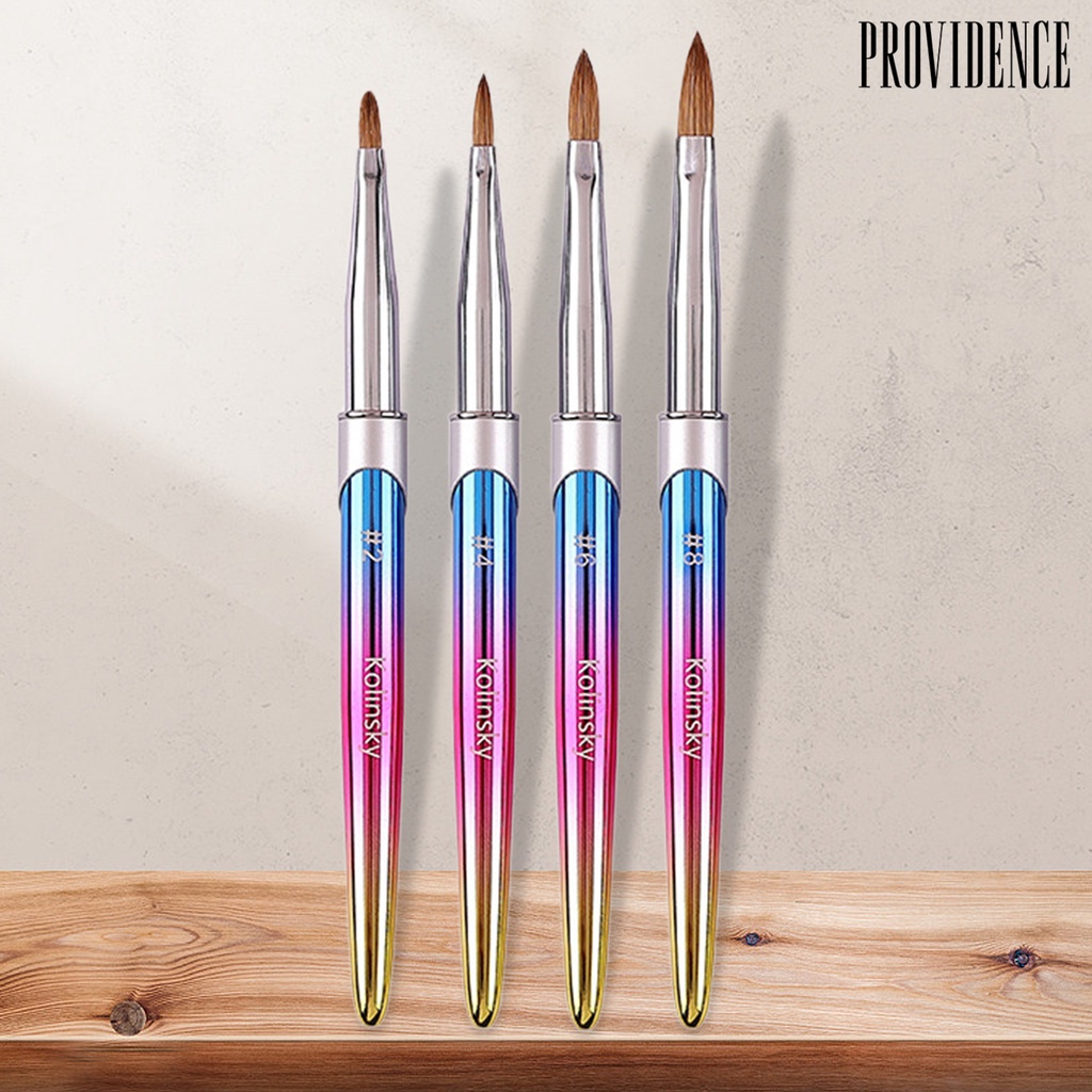 Providence Pena Kuku Dapat Digunakan Kembali Bulu Lembut Halus Indah Mengumpulkan DIY Kuku Nilon Warna Gradien Manicure Pensil Manicure Tools