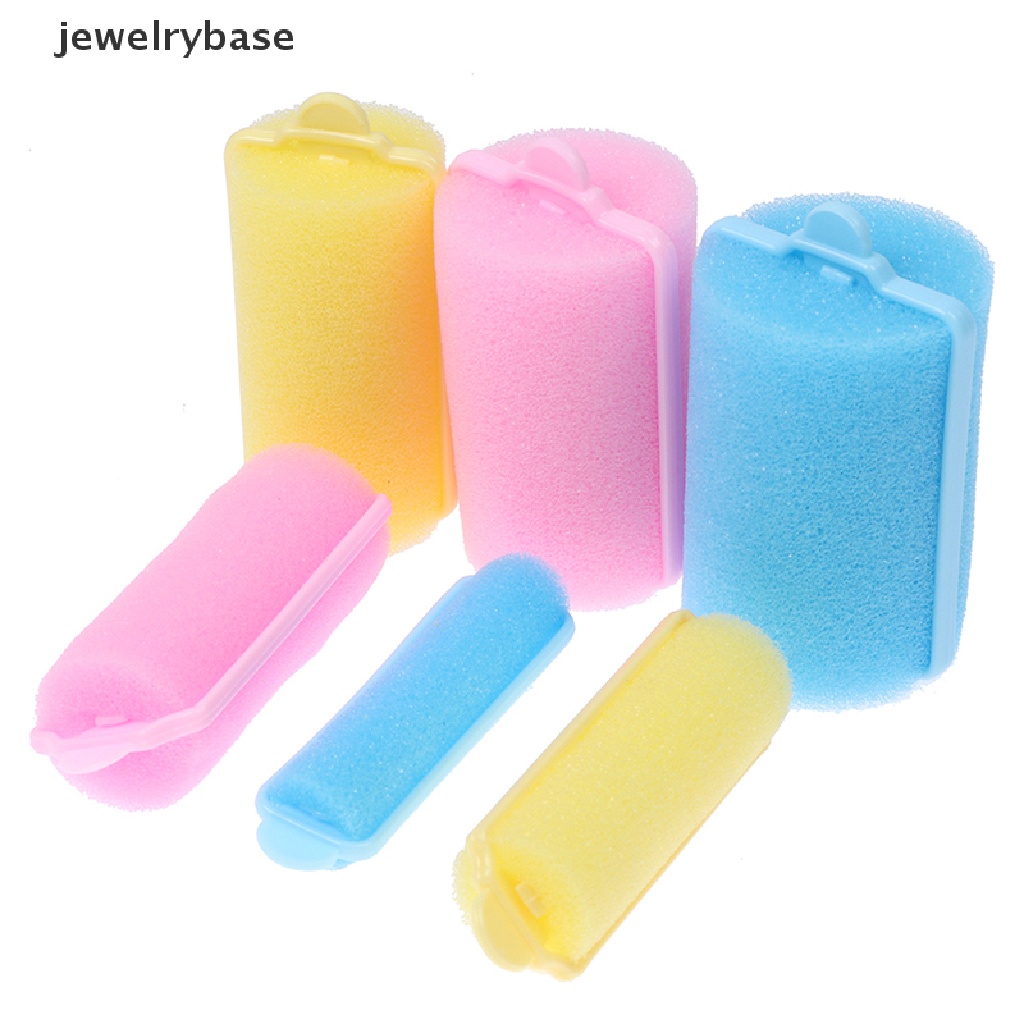 [jewelrybase] Sponge Curls Curly Wavy Curly Profesional Styling Foam Spons Lembut Busa Roller Butik