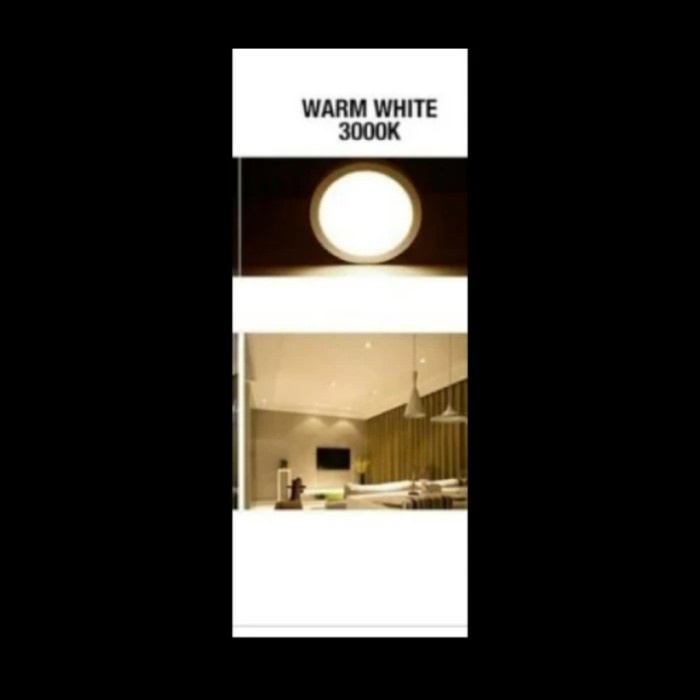 KAP LAMPU DOWNLIGHT LED PANEL OUTBOW KOTAK 12 WATT - Warm White