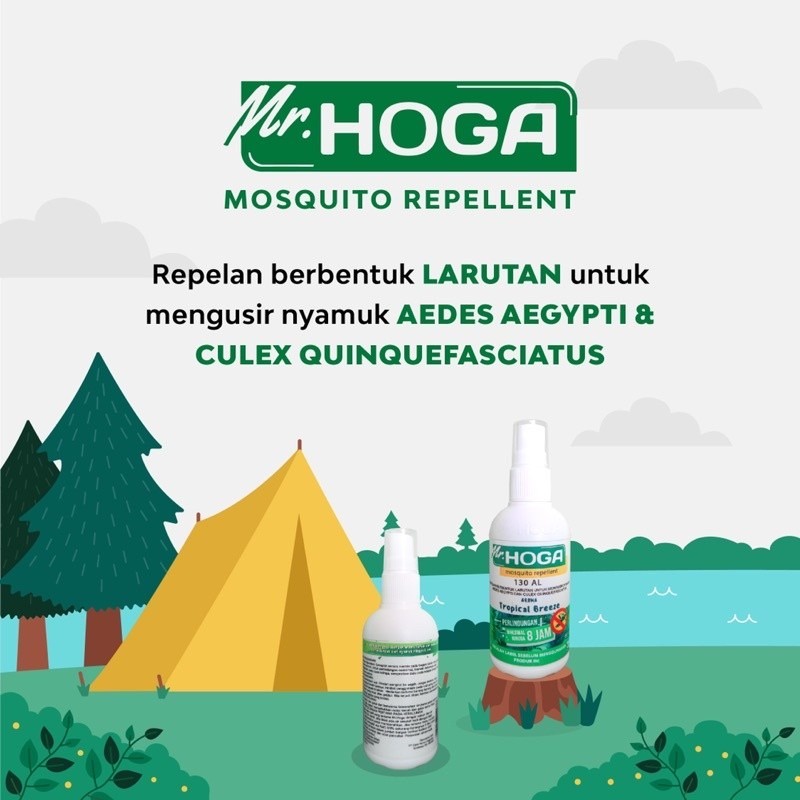 Mr Hoga Mosquito Repellent Spray 80ml | Spray Anti Nyamuk 6y+