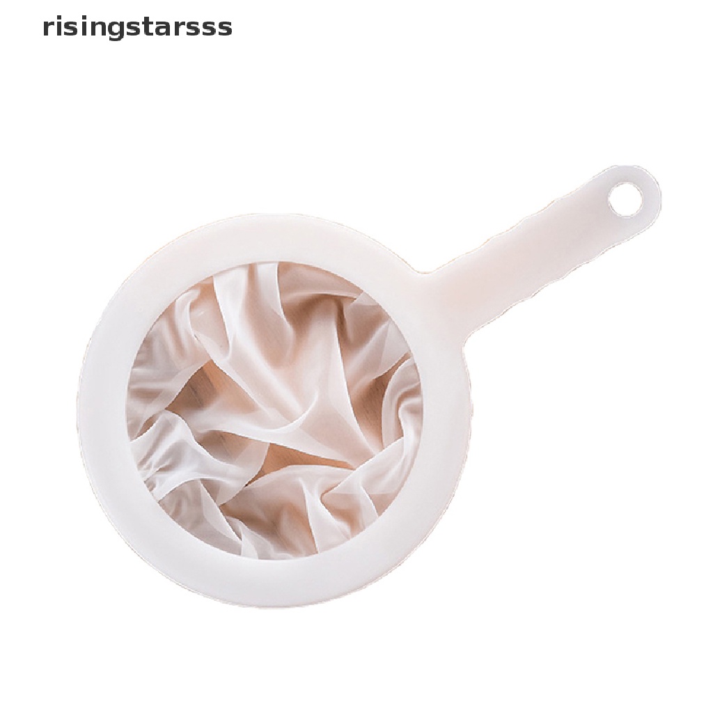 Rsid Span-new Reusable Nylon Ultra Fine Filter Mesh Strainer Sendok Saringan Susu Kedelai Jus Kopi Penyaring Makanan Dapur Colander Jelly