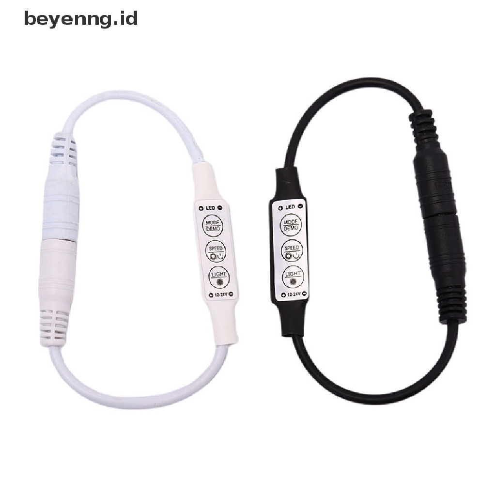 Beyen DC12-24V 6A 3tombol Mini Led Dimmer Controller 72W Dengan Konektor DC male female ID