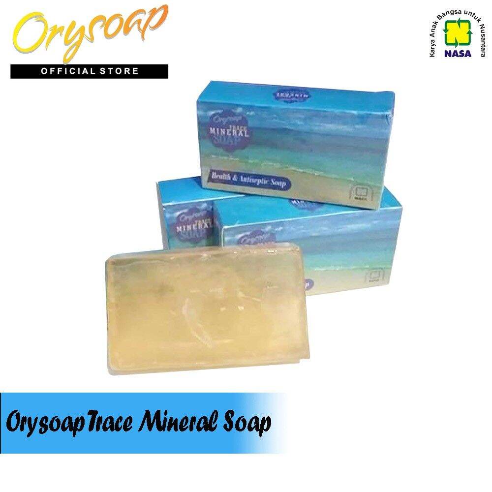 ORYSOAP TRACE MINERAL NASA Sabun Antiseptik - Obat Gatal Gatal Paling Ampuh - Penghilang Bekas Koren