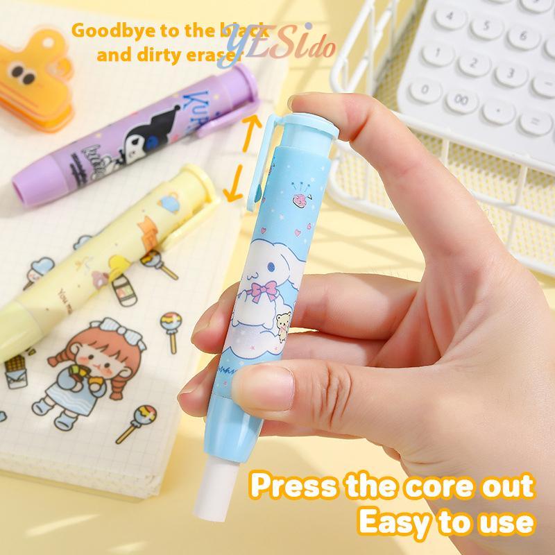 

COD✨Sanrio Eraser Cartoon Press Pen Modeling Koreksi Karet Alat Tulis Sekolah -YES
