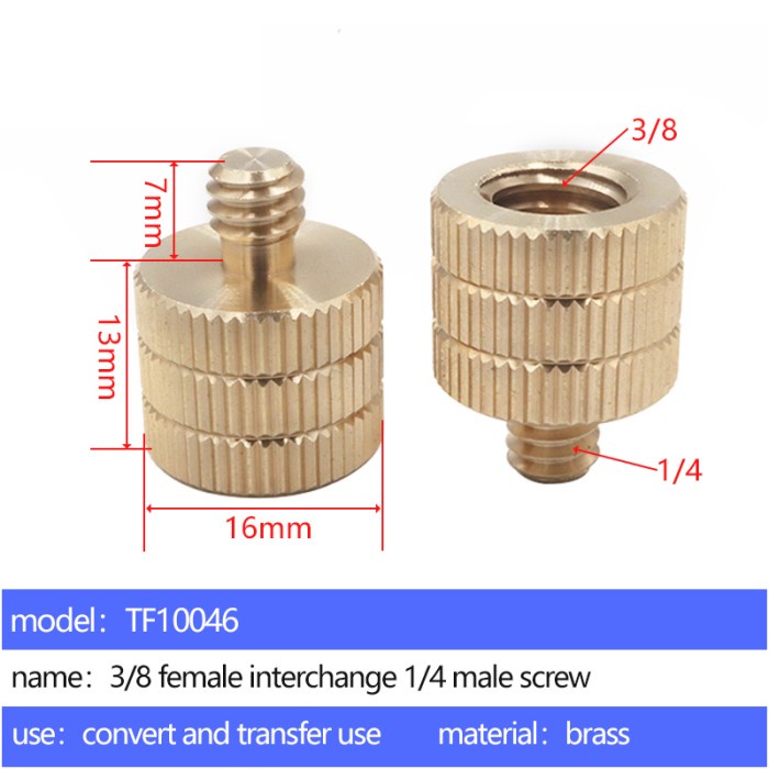 Female to male conversion screw TF10046