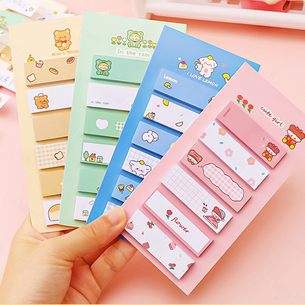 Lakhu Sticky Notes / Pembatas Buku Karakter Lucu/Memo Stick