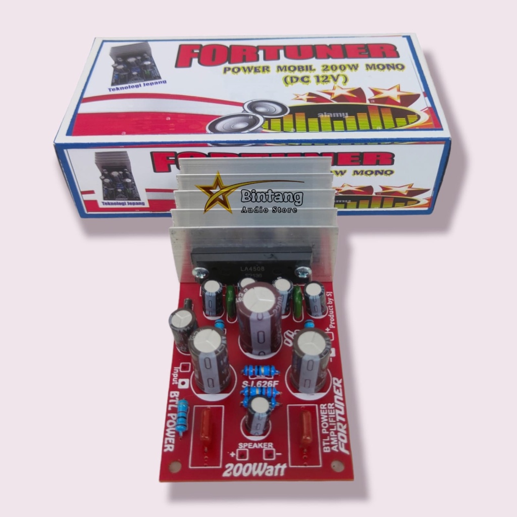 Kit Power FORTUNER BTL Mono DC 12 volt 200 Watt / Power mobil