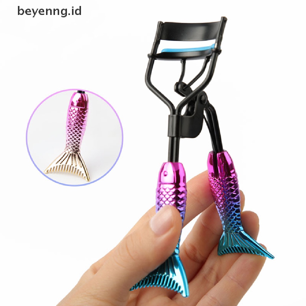 Beyen Sisir Penjepit Bulu Mata Gagang Lengkung Tidak Melukai Bulu Mata long-lasg curling ID