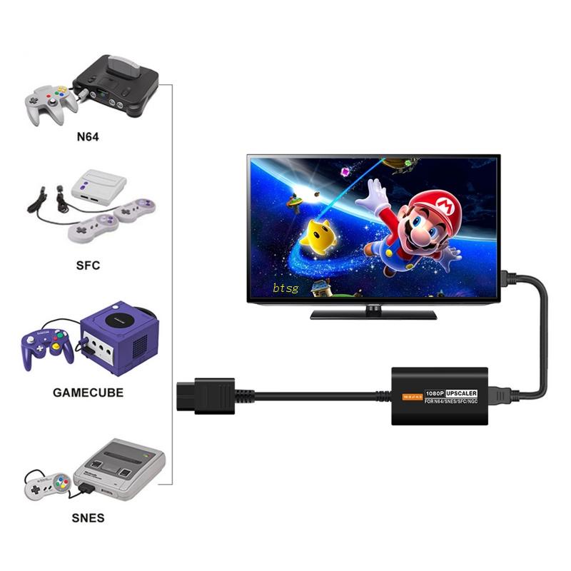 Btsg Console N64 To Adapter Converter Untuk N64/SNES/Untuk NGC/Untuk SFC Ad