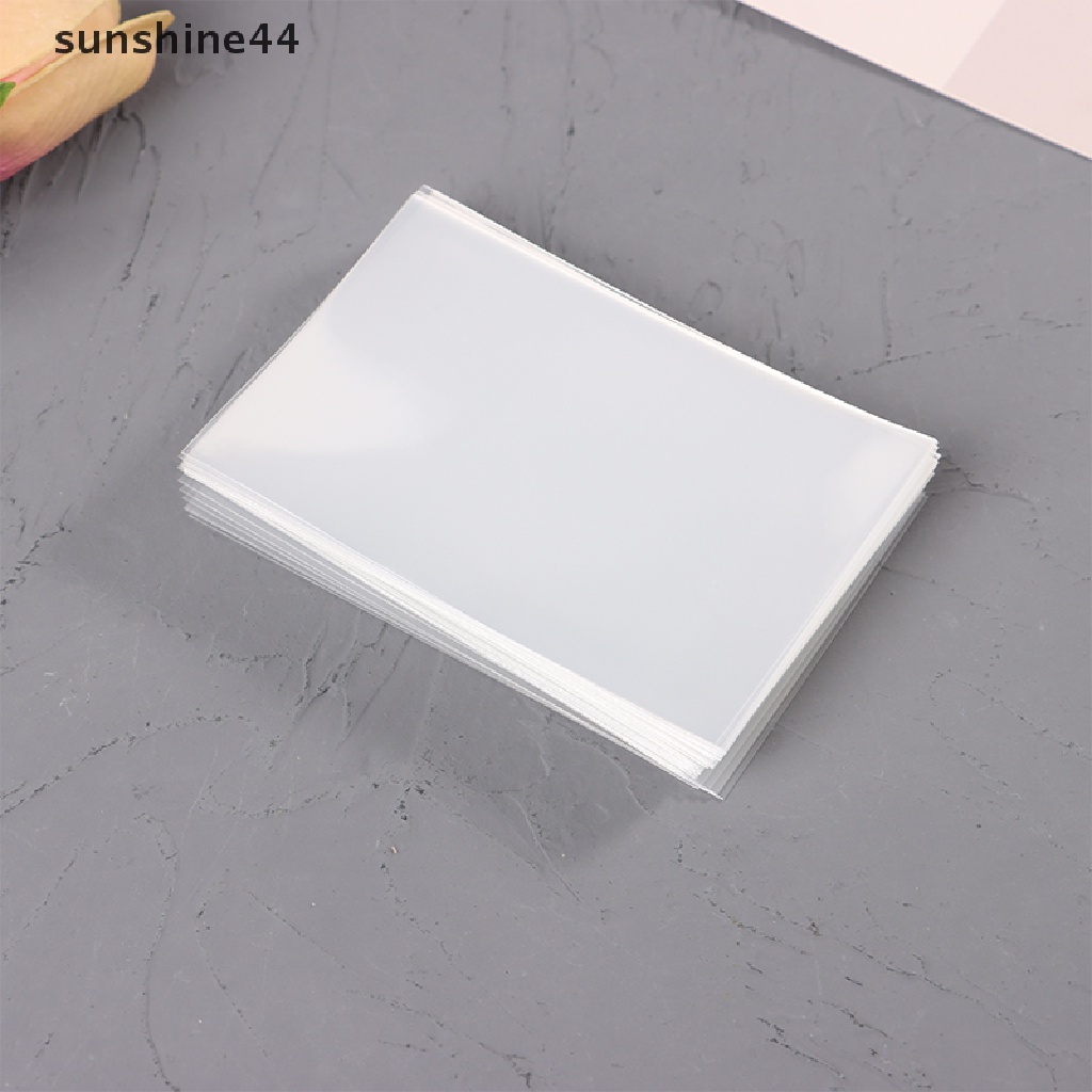 Sunshine 50pcs Korea Card Sleeves Clear Acid Free CPP Keras 3inch Photocard Horaphic Protector Film Album Binder ID