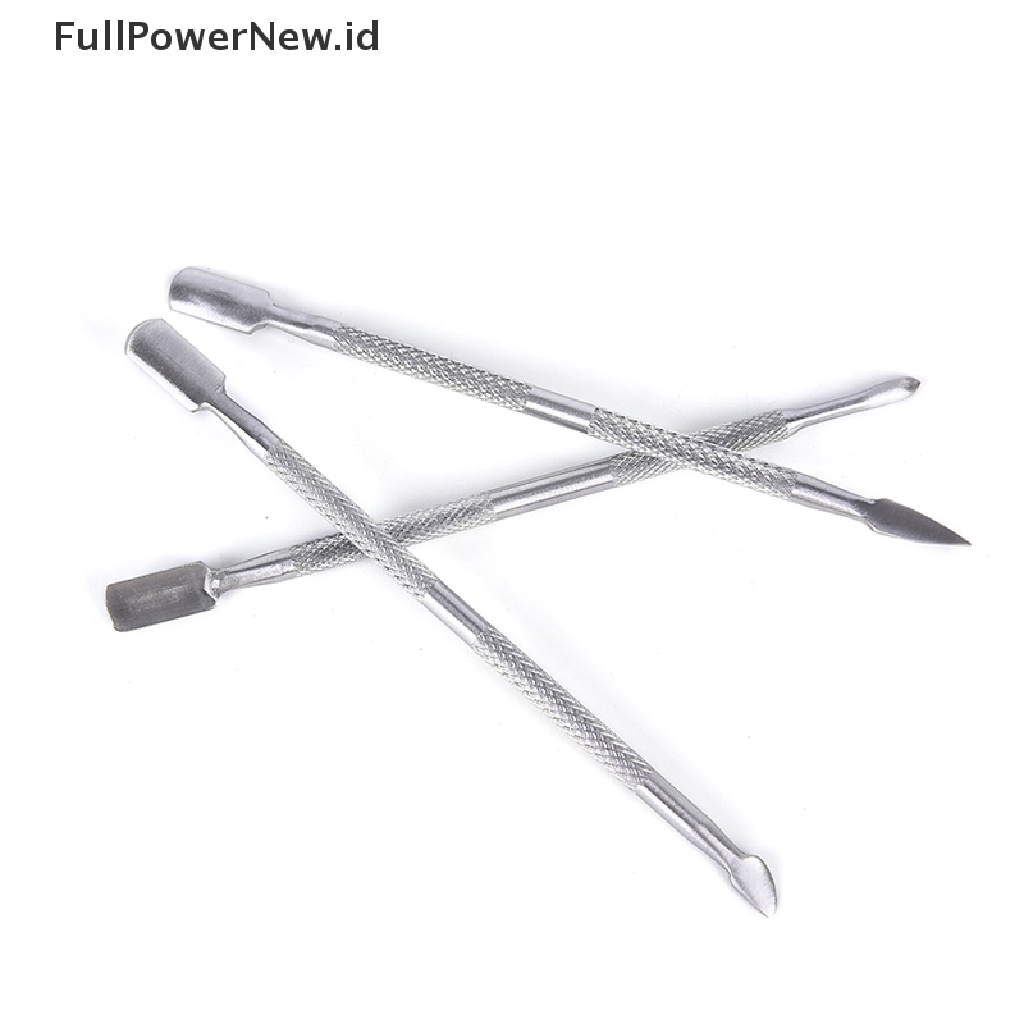 Power Stainless steel Alat Nail Art Manicure Pedicure Pendorong Kutikula Trimmer Remover ID