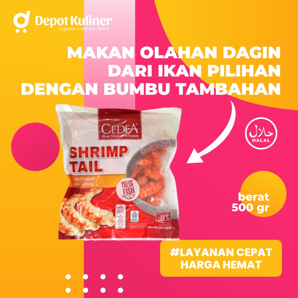 Cedea Ekor Udang 500 Gr - Cedea Shrimp Tail