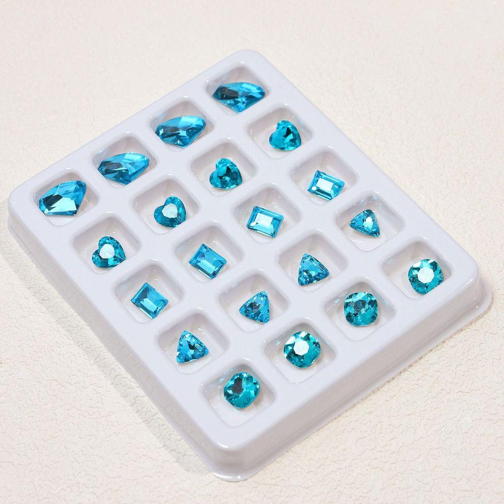 Agustina Kuku Rhinestones Fashion Manicure Aksesoris Jepang Nail Art Campuran Hiasan Kuku Perhiasan Kuku