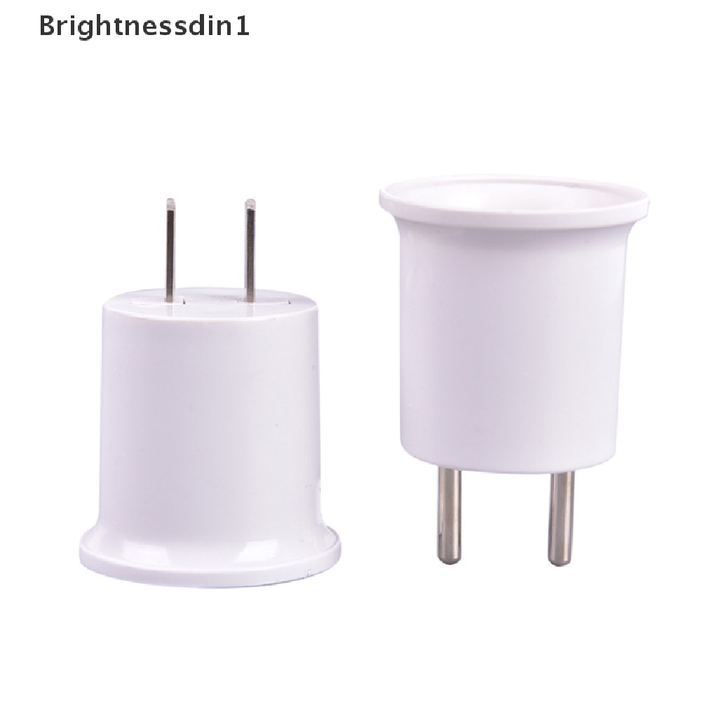 [Brightnessdin1] E27 Base Lampu Ke EU/US Plug Socket Lamp Holder Converter Adapter Lampu Bohlam Lampu Butik