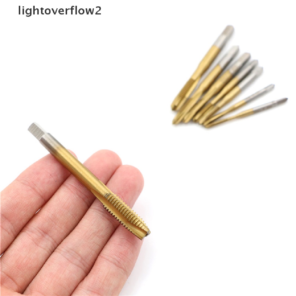 [lightoverflow2] M2/m2.5/m3/m3.5/m4/m5/m6/m8 HSS Metric Straight Flute Thread Screw Tap Plug Tap [ID]