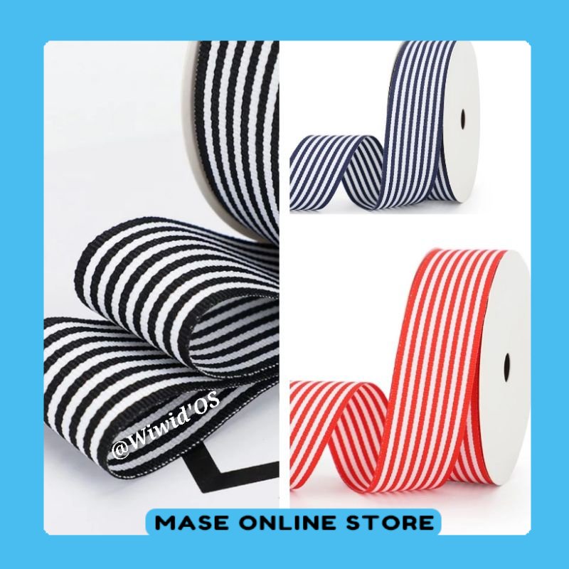 

MST (1 yards) PITA TWILL GARIS-GARIS 2,5 cm MASESTORE