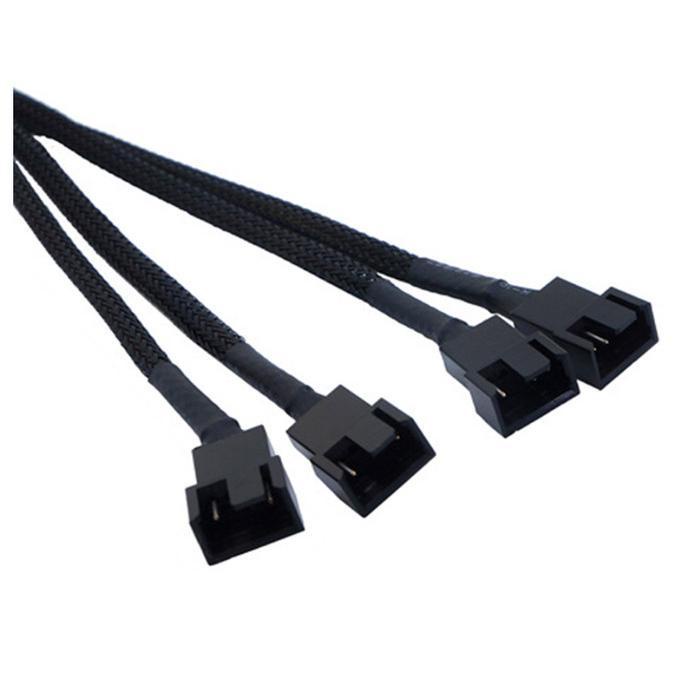 (UMU SUPPLIER) KABEL KIPAS SPLITTER PWM 4PIN 1 TO 4 SLEEVE FAN 4 PIN FANHUB HUB