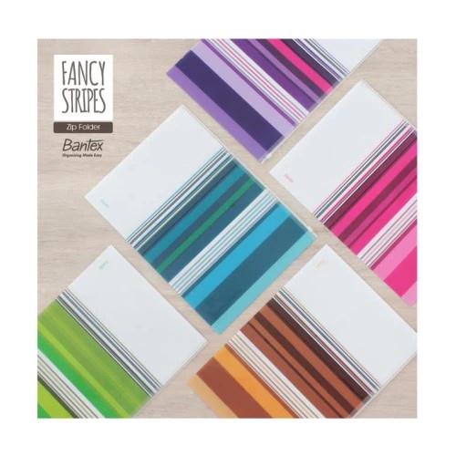 

Zipper Bag Bantex 8075 Fancy Stripes Ukuran Folio Semua Warna - Satuan SHAGB