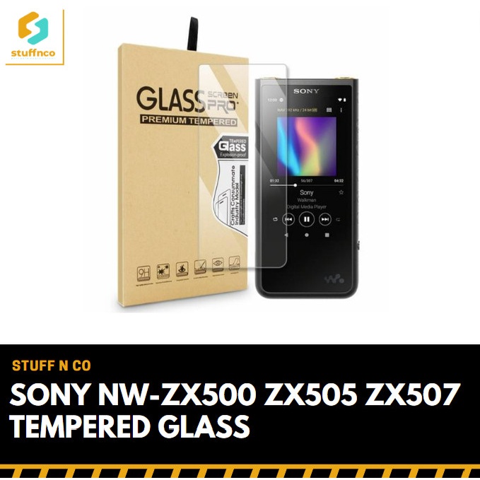 Sony NW-ZX500 ZX505 ZX507 Tempered Glass 9H Ultra Protective Screen