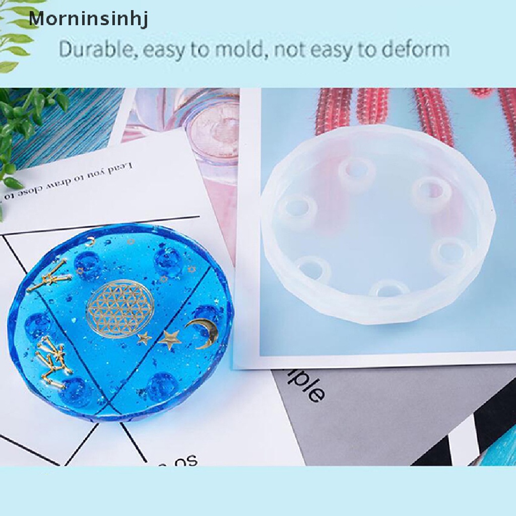 Mornin Mini Resin Epoxy Table Cetakan Silikon Meja Pameran DIY Kreatif Crafg Alat id