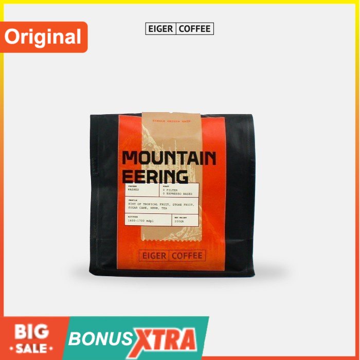 

Biji Kopi Eiger Coffee Roasted Beans Mountainaring ORIGINAL Bagus