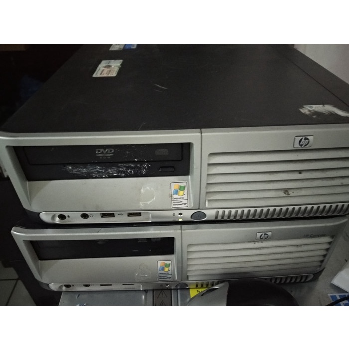 Cpu komputer hp dc7700 core 2 duo ram 2gb hdd 160gb