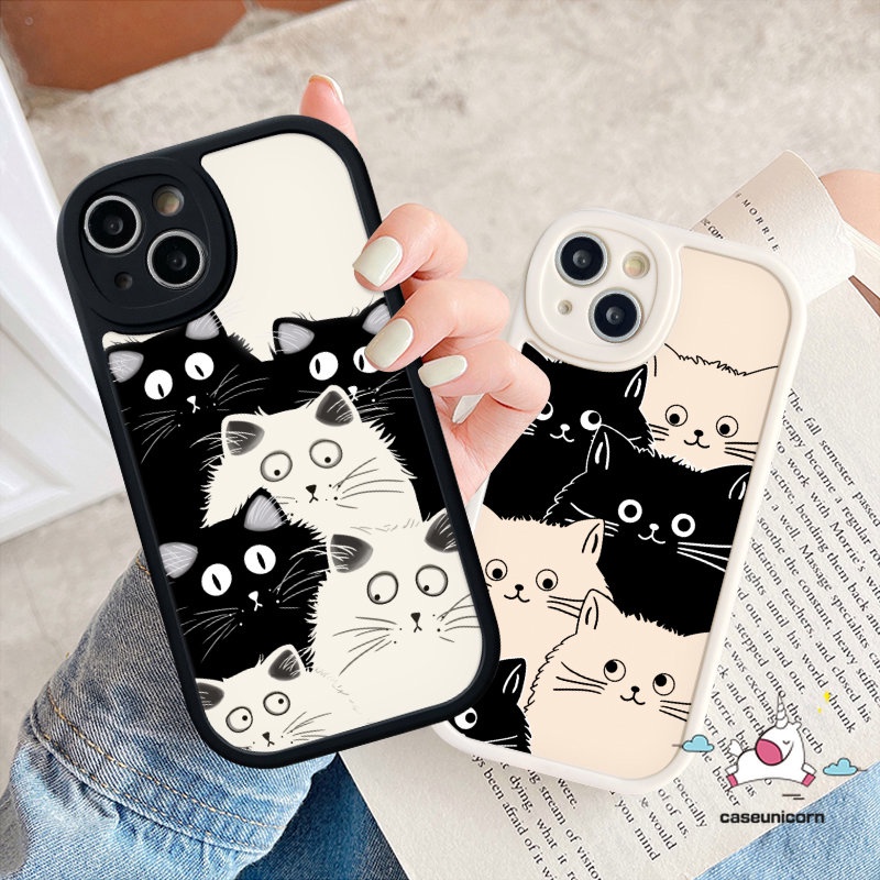 Casing Kartun Infinix Hot 10T 11 10s 11s 9 10 Play Hot 10 Lite Smart5 6 Infinix Note8 Kucing Lucu Imut Tpu Soft Phone Case