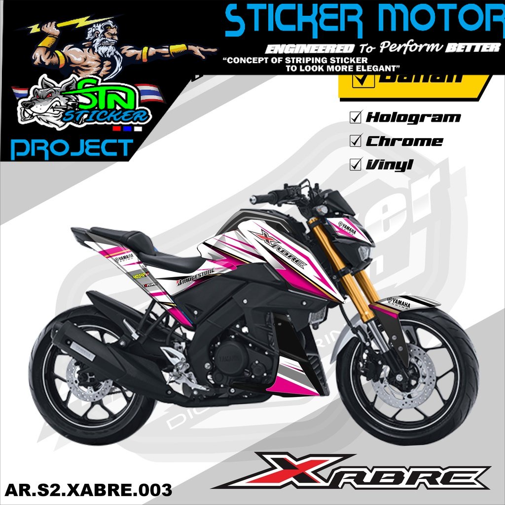 Xabre Stiker Striping XABRE - Stiker Motor Yamaha Xabre List Variasi Hologram AR.S2 03