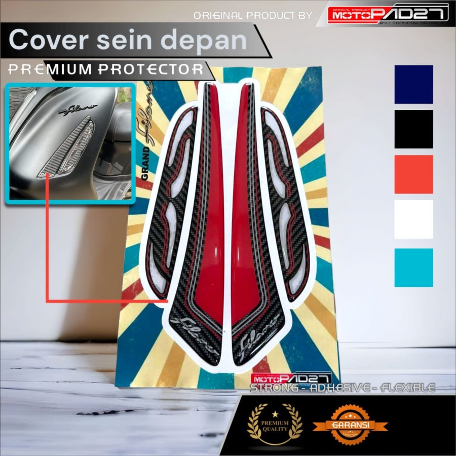 Stiker Sein Depan Yamaha Grand Filano 2023 Bahan Resin Timbul Premium