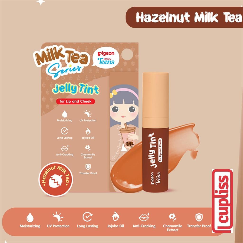 Pigeon Teens Jelly Tint Lip  Pelembab Bibir - Hazelnut Milk Tea