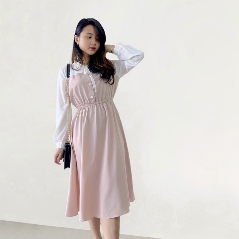 ilook | Avery Dress | Dress Midi Korea | Fashion Style Korean