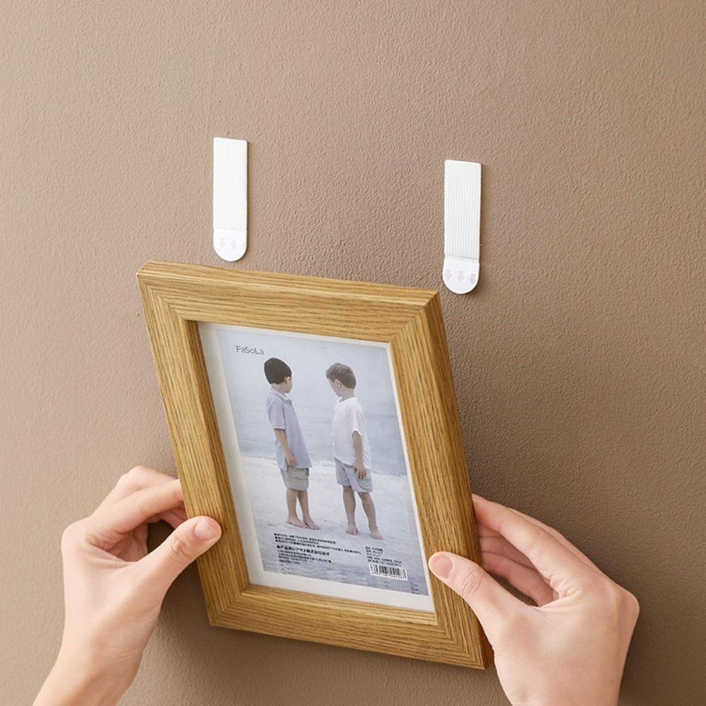 Lanfy Frame Strip Putih Removable Bebas Kerusakan DIY Non mark Sticky Hook