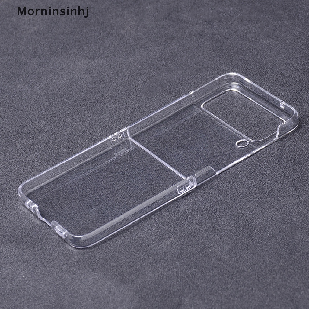 Mornin Casing Ponsel Slim Bening Untuk Samsung Z Flip4 Case Transparan Tahan Jatuh Pelindung Ponsel Cover Untuk Samsung Galaxy Z Flip4 id