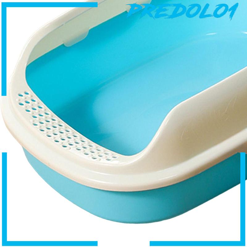 [Predolo1] Cat Litter Box Kitten Toilet Pet Litter Tray Wadah Kotoran Kucing Pispot